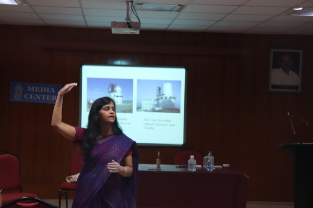 Ms Smita Fangaria Talk on Telescope at  RBVRR Wemen College  Hyderabad